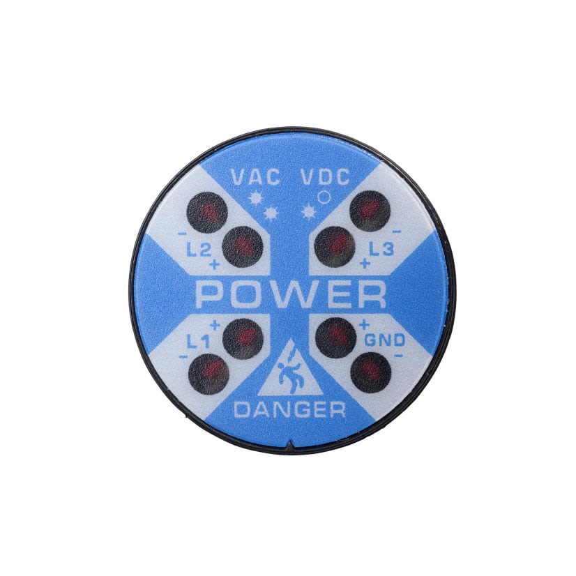 GracePESDs R-3W2 Flashing Voltage Indicator, 40-600 VAC, 30-1000 VDC, 1.2 W, LED Lamp, Panel Mounting